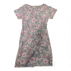 Rebecca Taylor Green Floral Short Sleeve Mini Dress - S